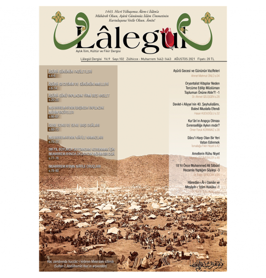 Lalegül Dergi Ağustos 2021 - Sayı 102